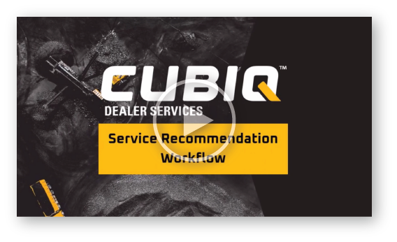 CUBIQ Dealer Services - Service Recommendation Workflow