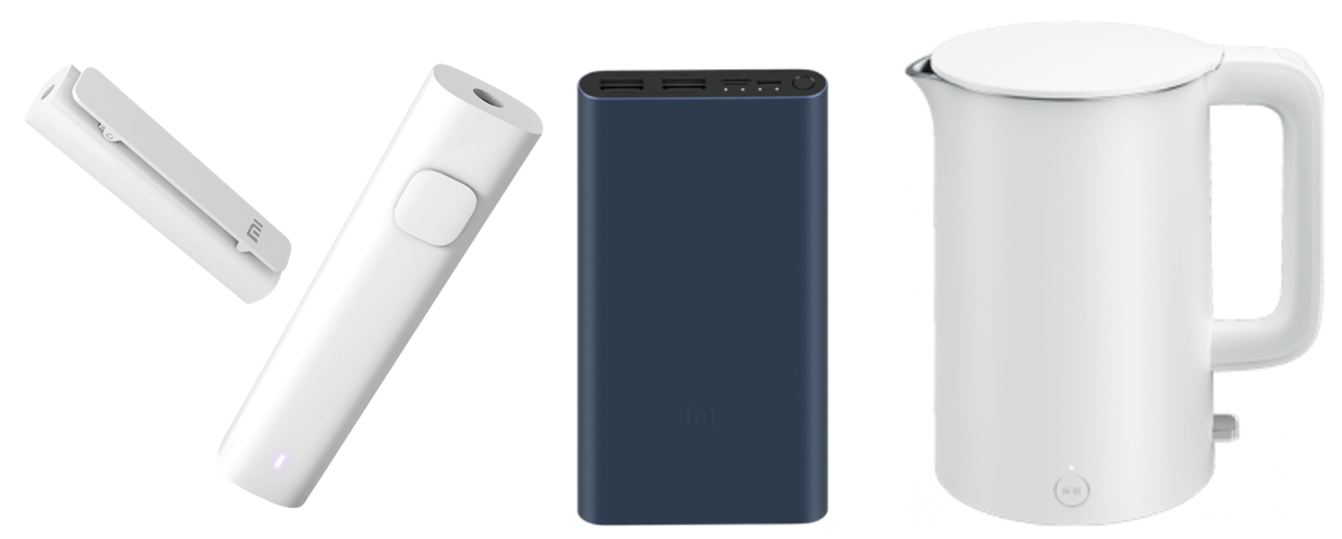  小米藍芽音頻接收器, 10000小米行動電源3快充版及小米恆溫水壺1S