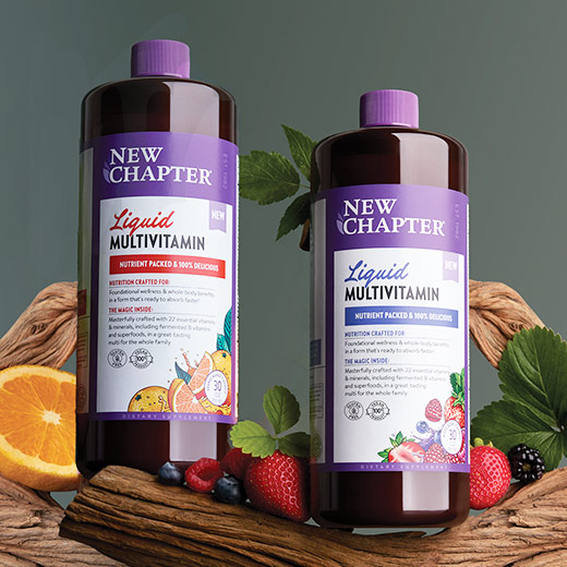 BOGO 50% Off on New Chapter feat. NEW Liquid Multivitamins. Shop for these products