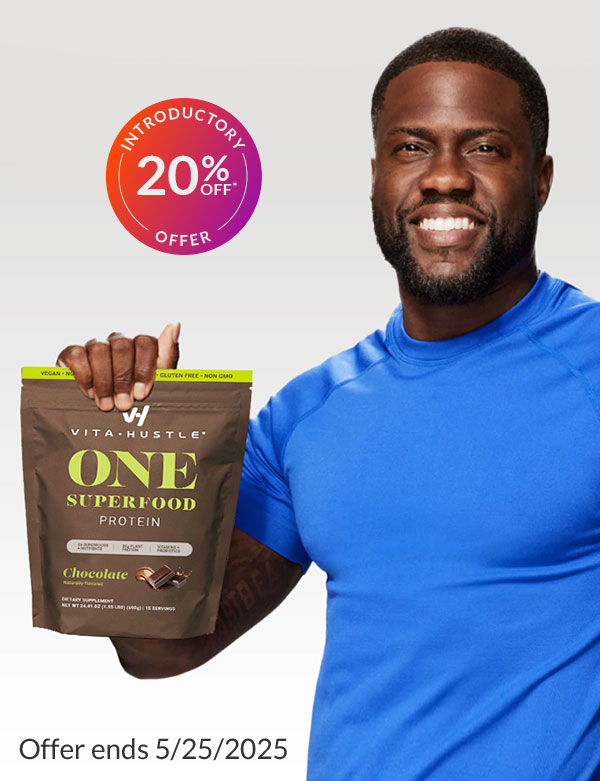 Introductory offer: 20% Off of VitaHustle from Kevin Hart. Offer ends 5/25/2025. Shop for these products