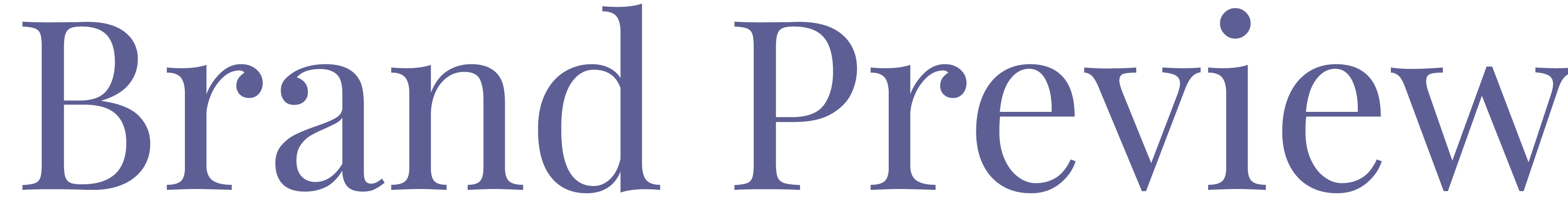 Brand Preview