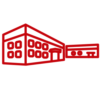 Red icon of Kronshage Residence Hall