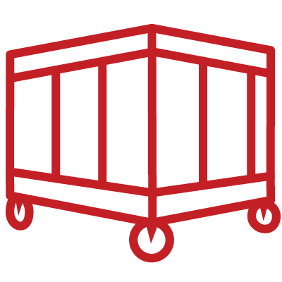 Red cart icon