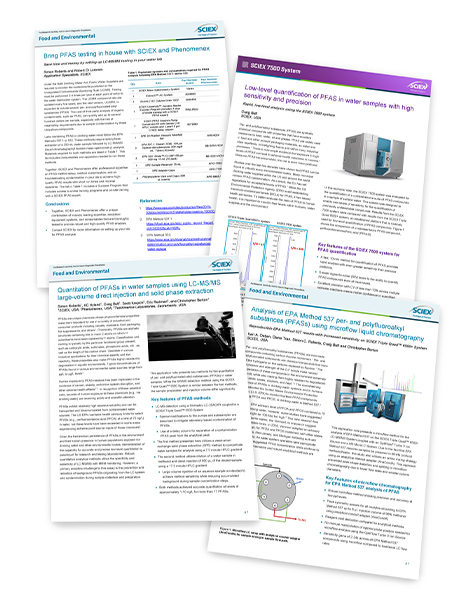 Direct injection methods to identify PFAS in drinking water