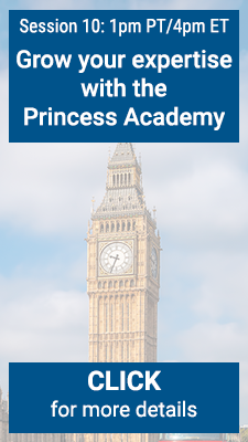 Grow your expertise with the Princess Academy: 5/5/2021 @ 