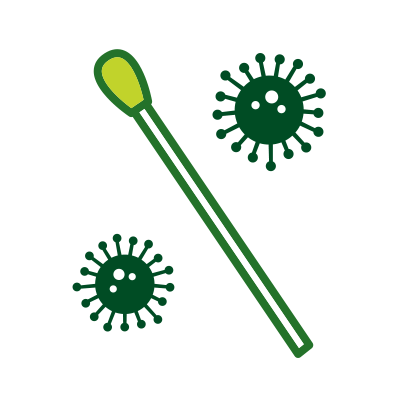 Swab test illustration