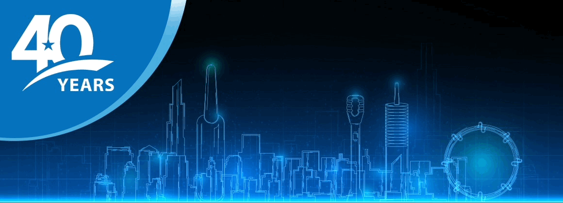 cityscape; anniversary socks, stickers, a notebook, and a tote bag.