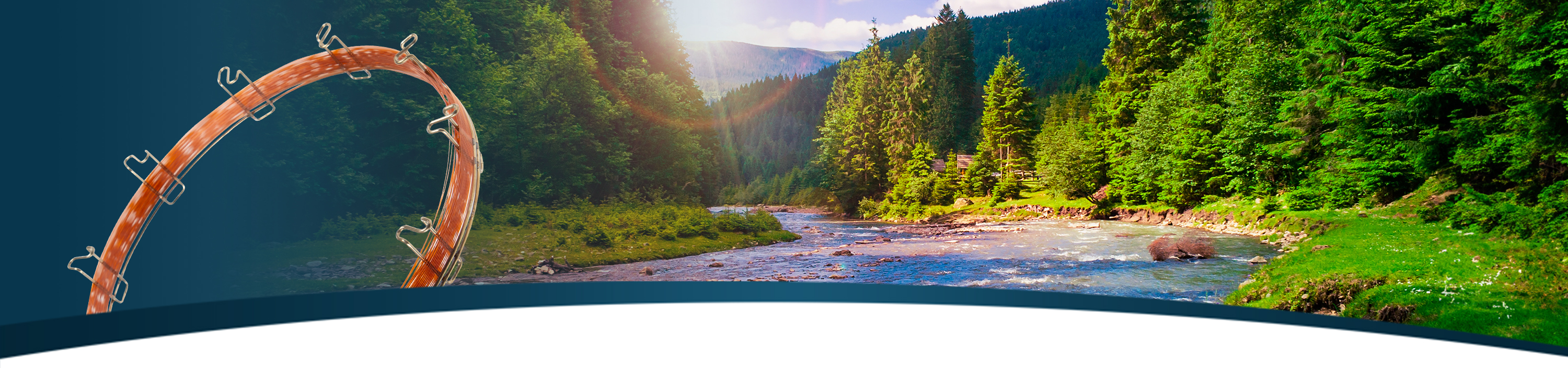 GC column and environmental nature scene