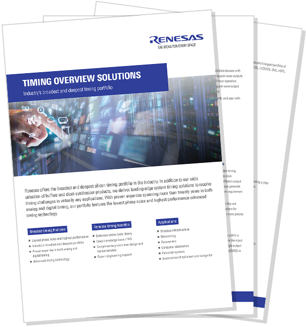 Timing Solutions Overview