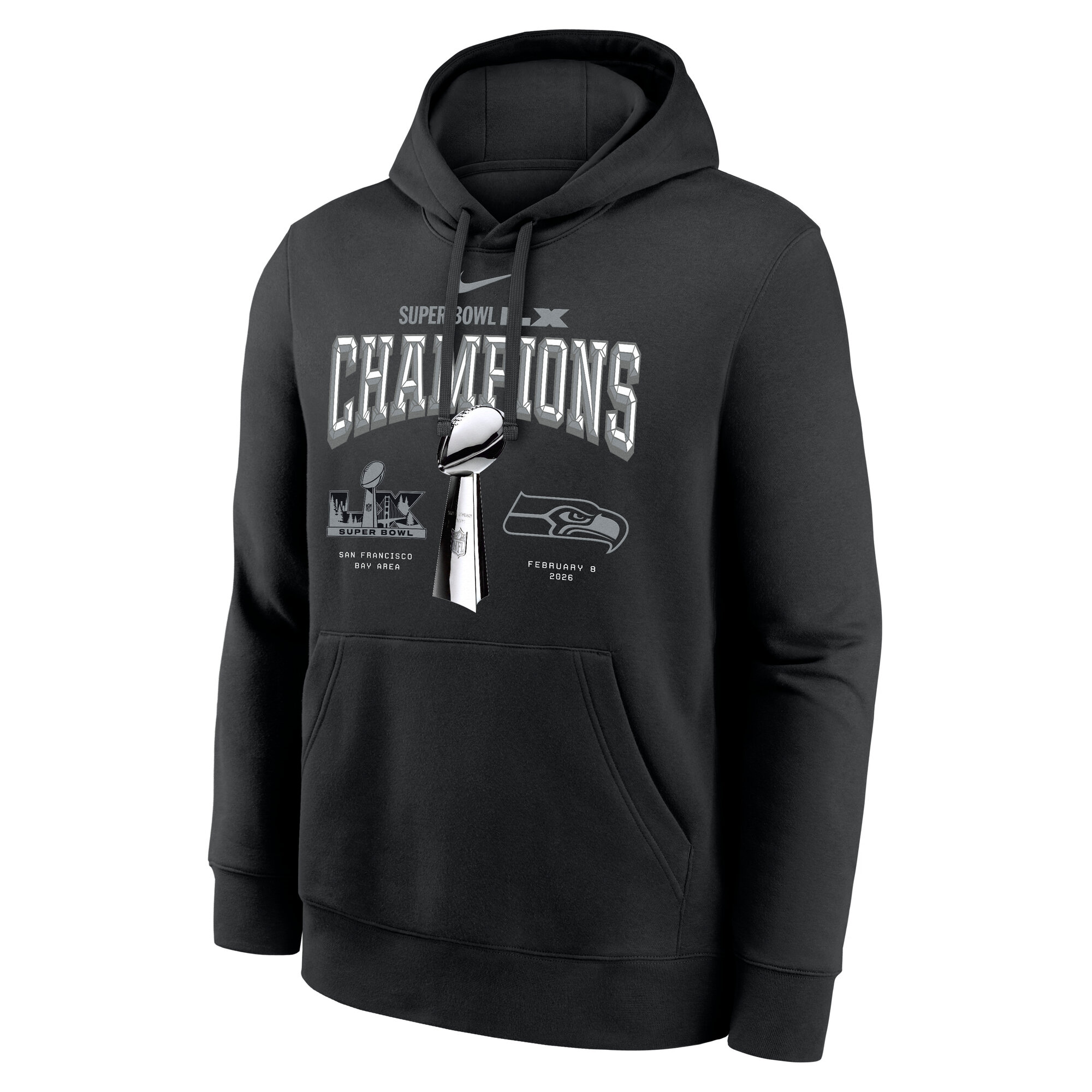 SUPER BOWL LX CHAMPIONS LOCKER ROOM HOODIE MENS