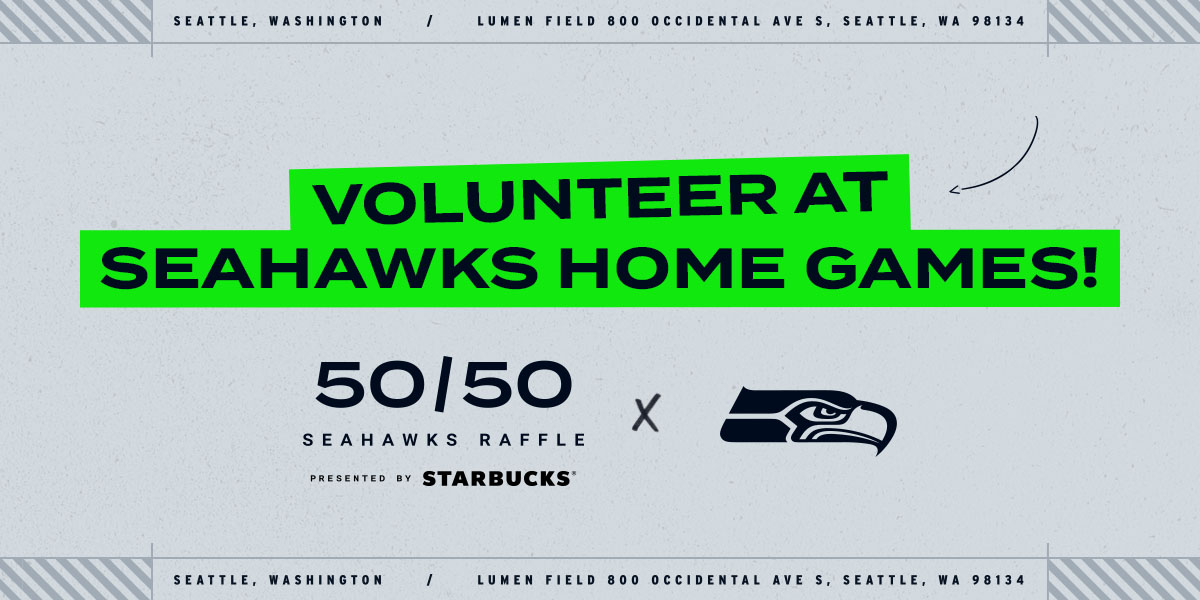 The Seahawks 50/50 Raffle, presented by Starbucks, is BACK!
