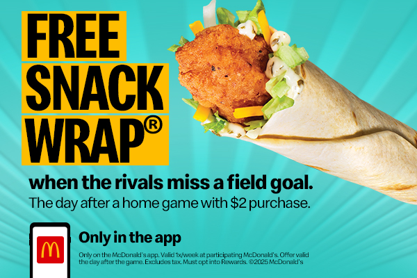 Celebrate Missed Kicks with a Free McDonald's Snack Wrap