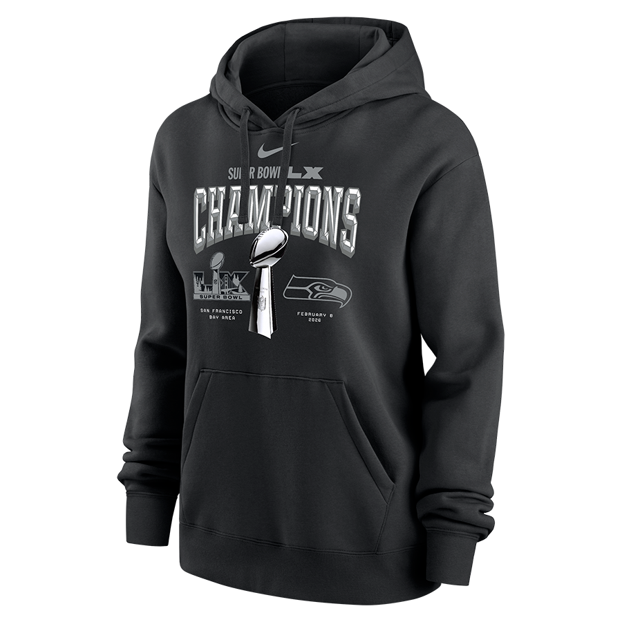 SUPER BOWL LX CHAMPIONS LOCKER ROOM HOODIE WOMENS