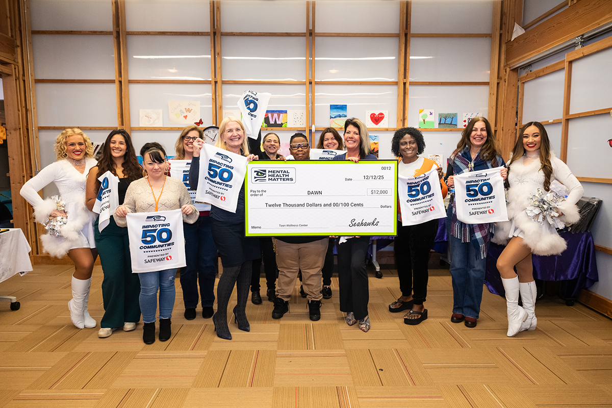 The Seahawks are proud to launch the Mental Health Matters Grant!