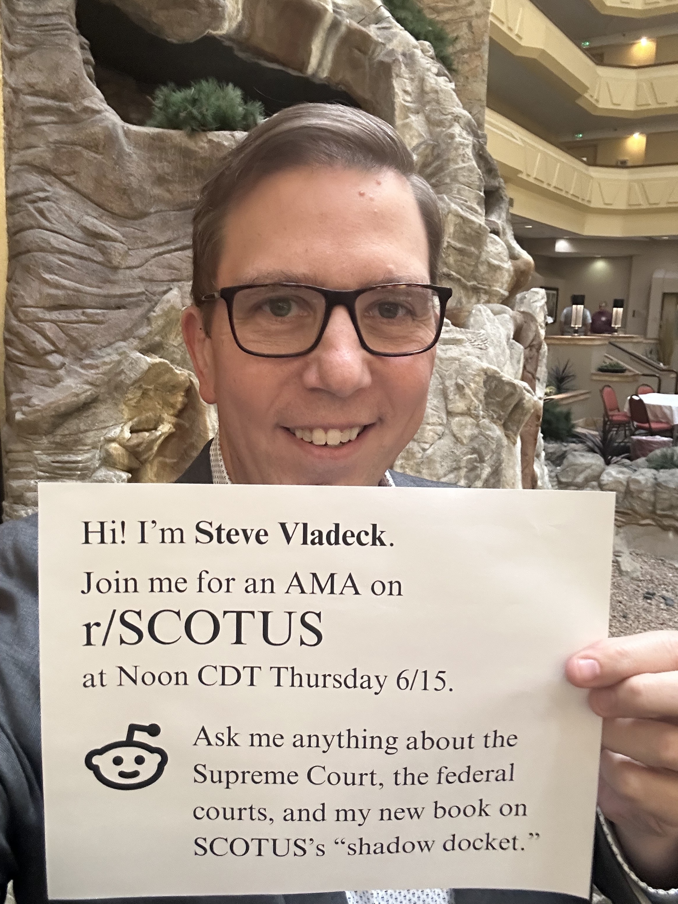 Ask Steve Vladeck Anything at r/SCOTUS