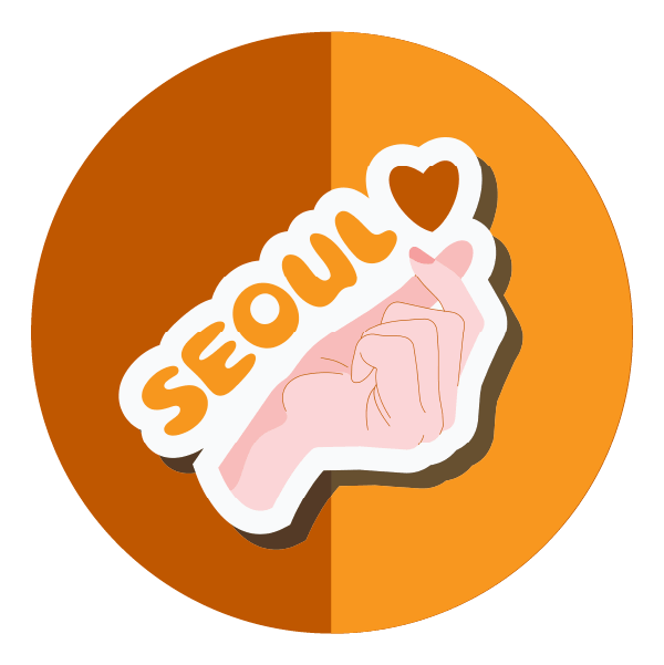 Illustration of finger heart (songarak hateu)