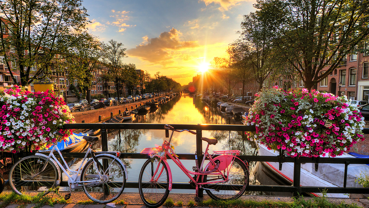 Sunrise in Amsterdam