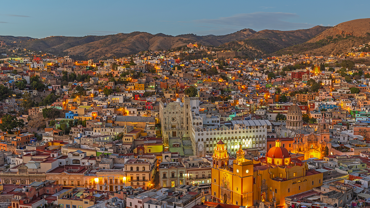 Cityscape of Guanajuato, Mexico