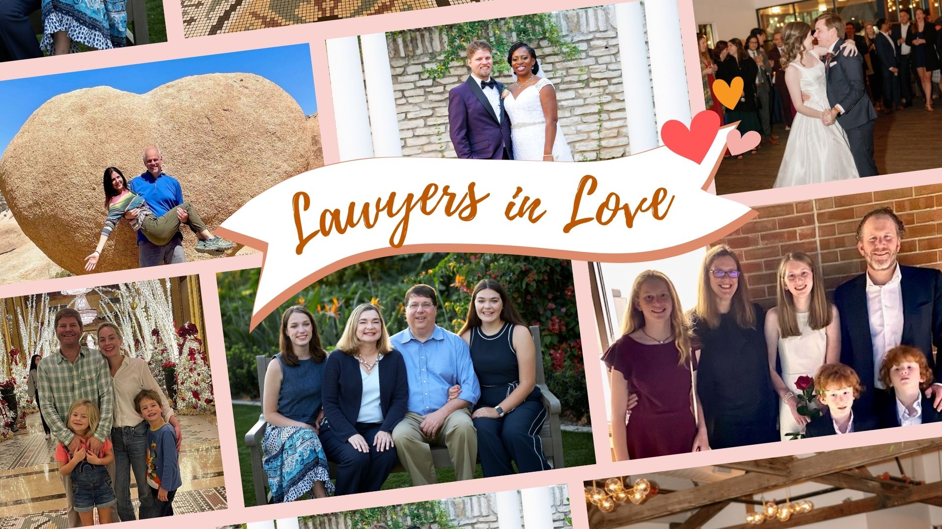 Photo collage of Texas Law Alumni Couples
