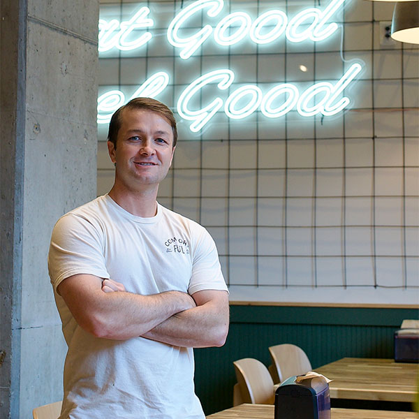 Doug Hamaker, Economics Alum and owner of Comfort Fuel restaurant.