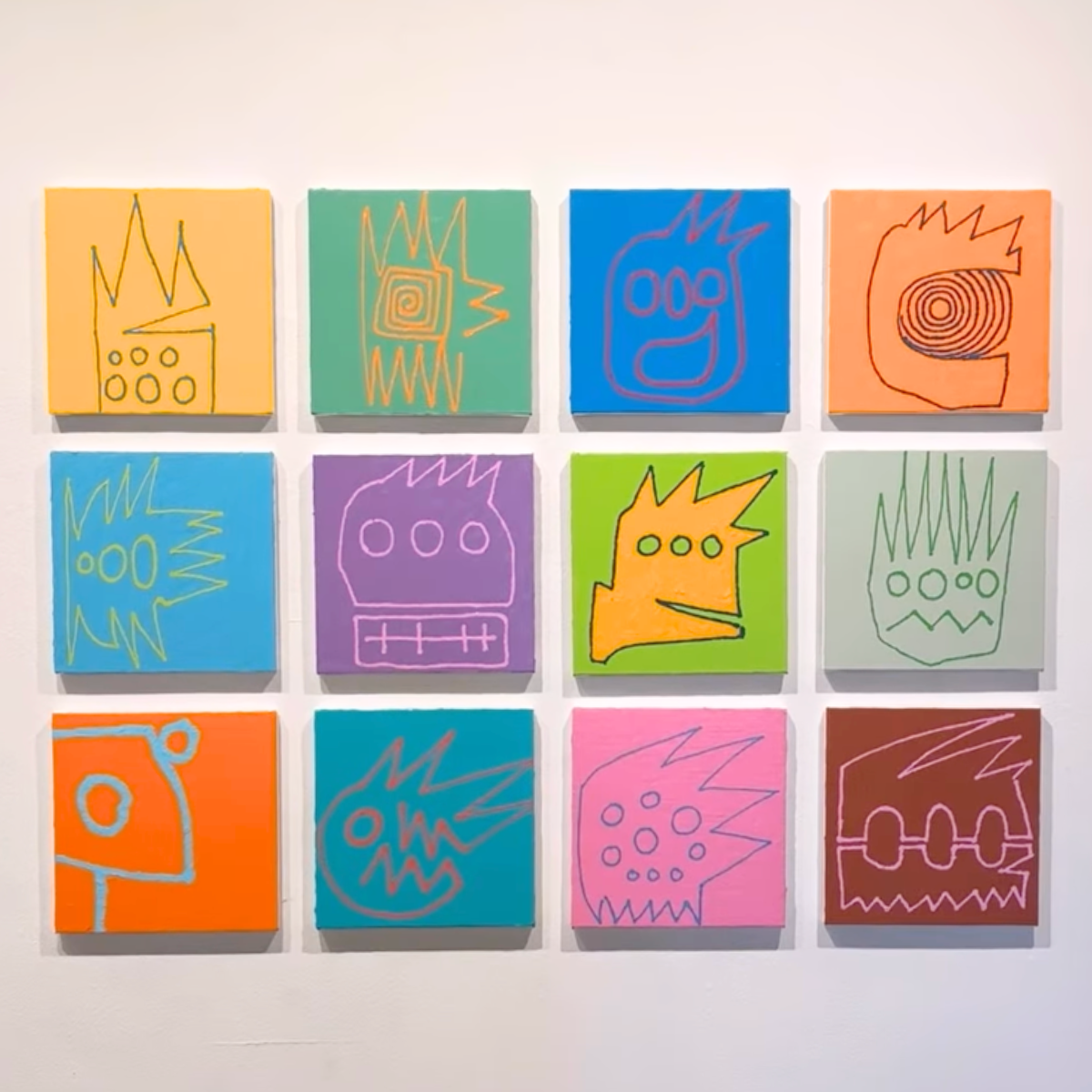 Image of Professor Derrick Buisch's paintings in the recent exhibition CHROMA 2026.