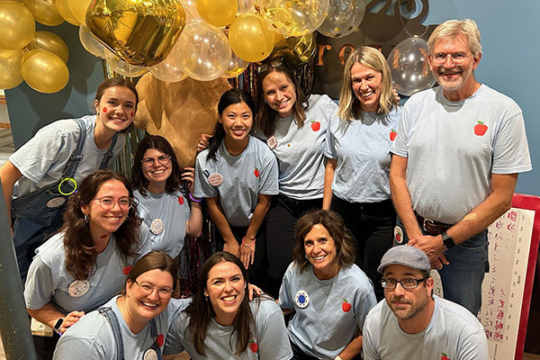 Members of the ORCHARDS team host a community appreciation party in Oregon