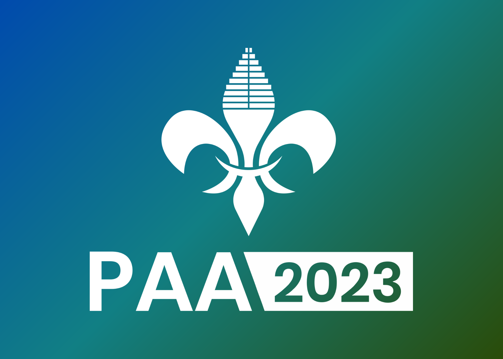 The white PAA 2023 logo over a blue and green background.