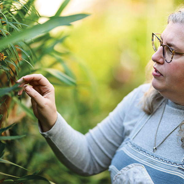 Ingrid Jordon-Thaden in Botany Garden