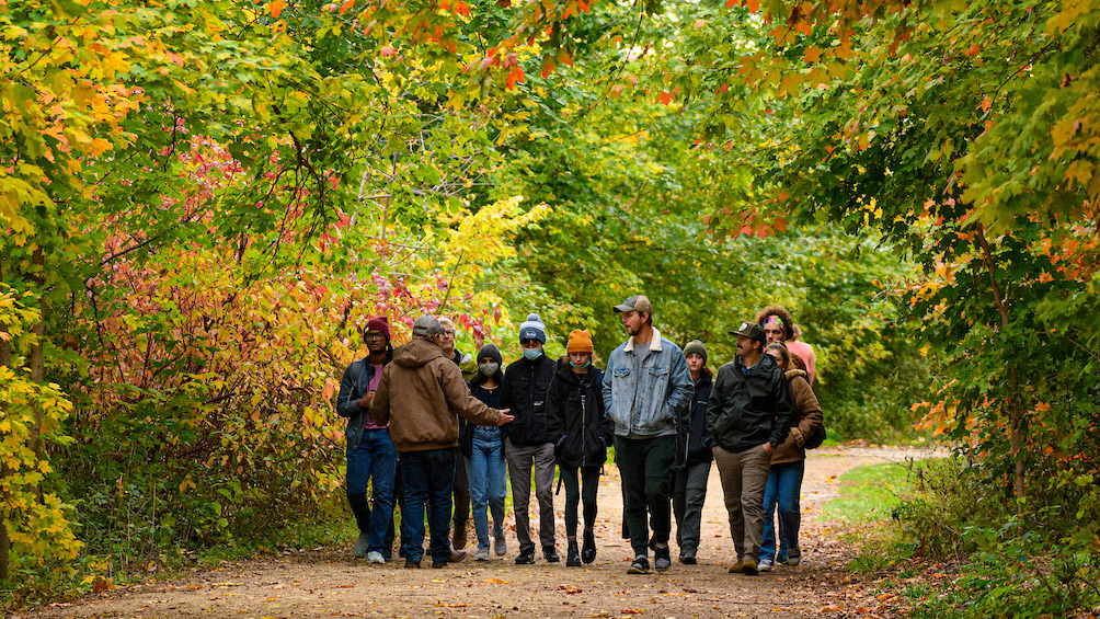 Group walking tour Lakeshore Path