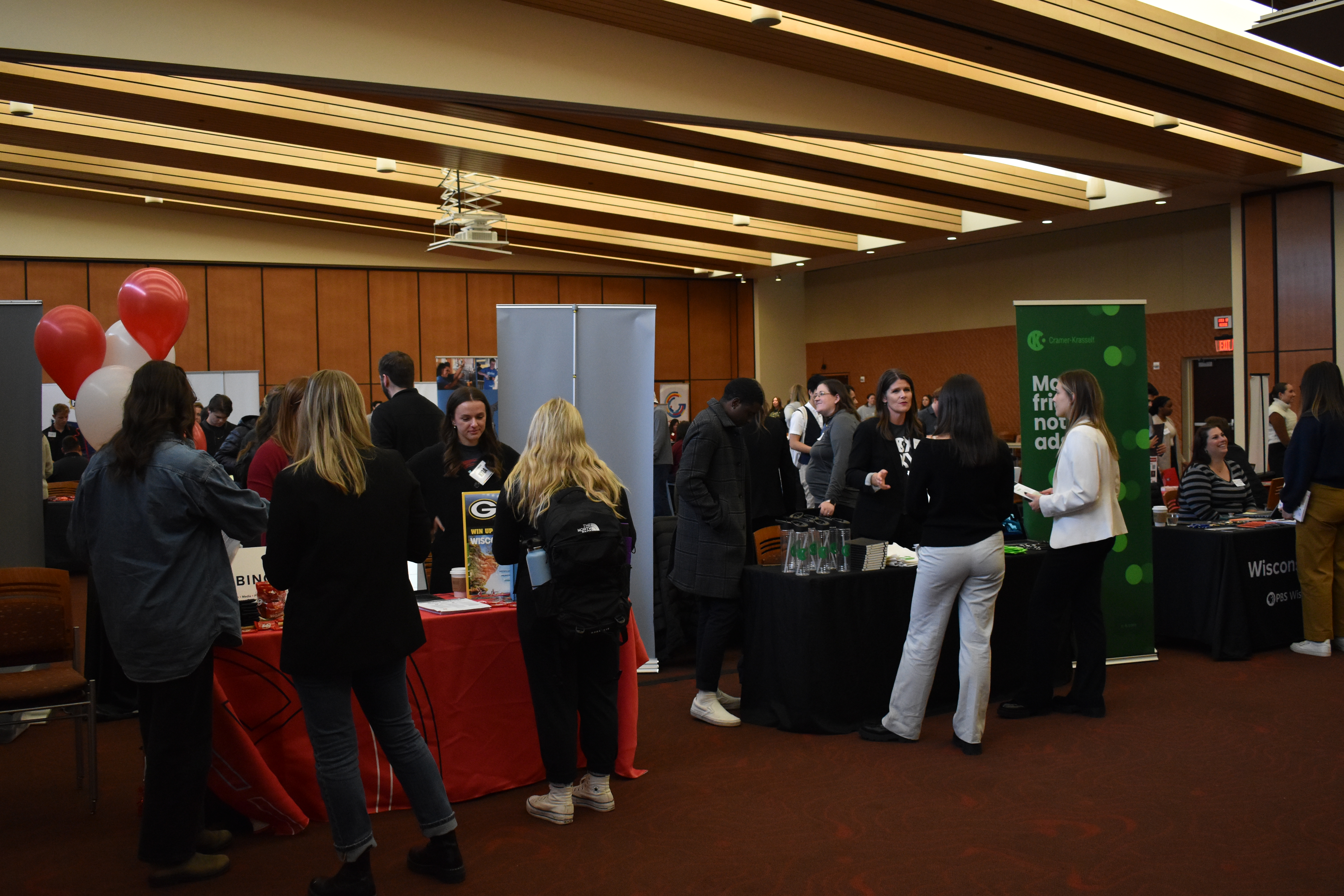 Students met with employers from a variety of communications industries at the Advertising and Communications Career Fair