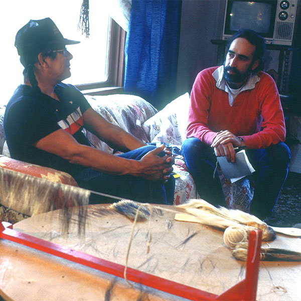 James P. Leary interviews Joseph Ackley at his home in Lac du Flambeau.