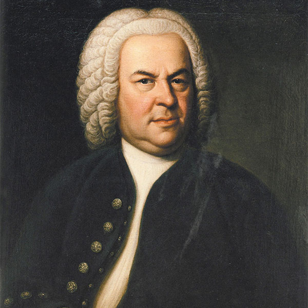 Historic portrait of Johann Sebastian Bach.