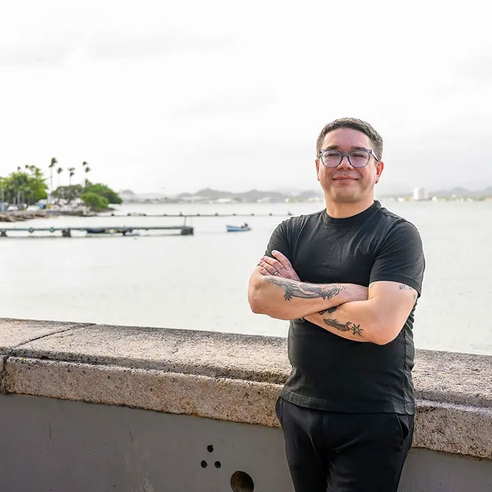 UW-Madison professor Jorell Meléndez-Badillo, photographed by Althea Dotzour