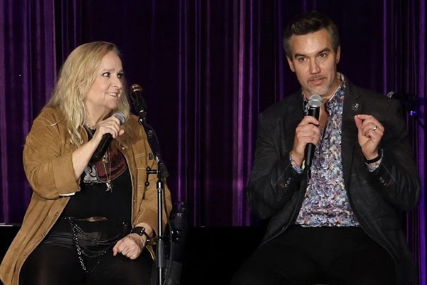 Christopher Nicholas, PhD (right), and Melissa Etheridge 