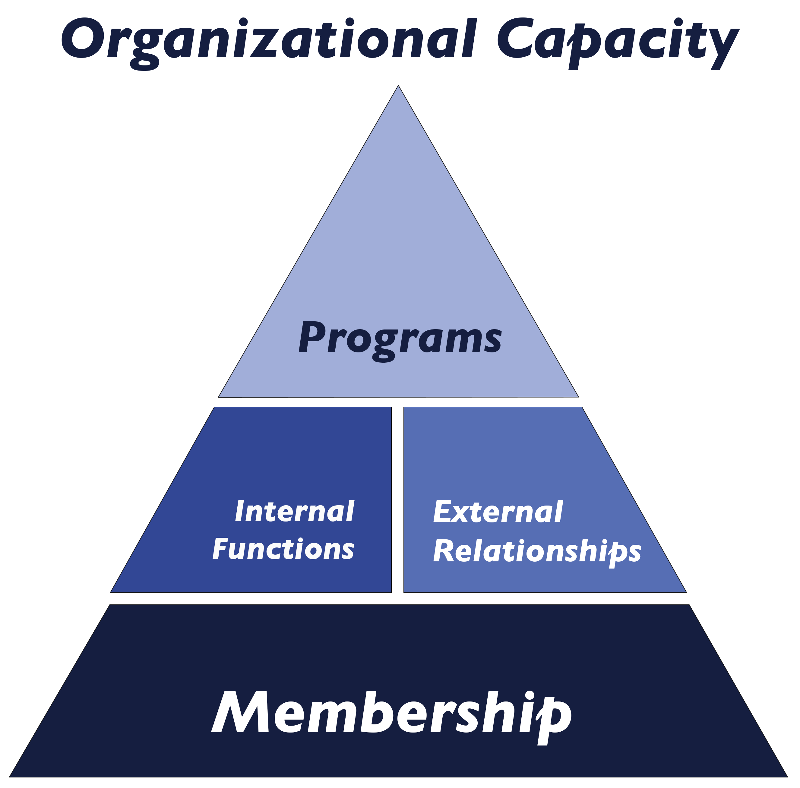 image of Organizational Capacity pyramid