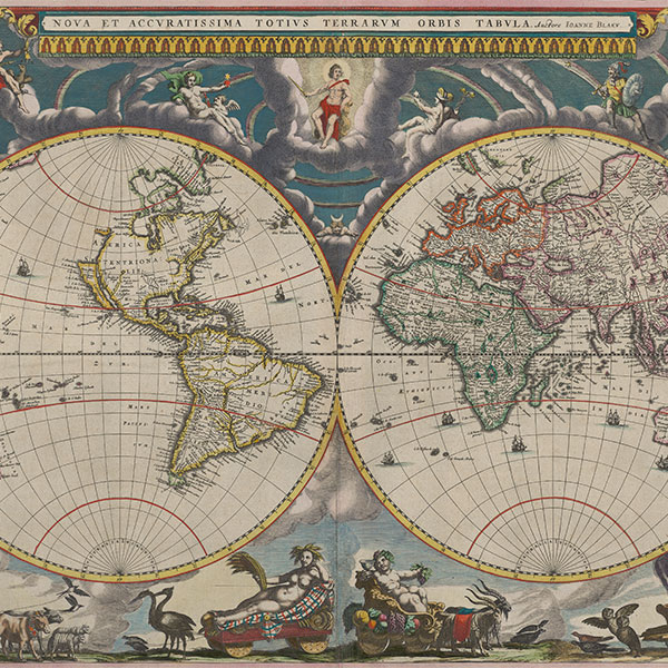 1662 Joan Blaeu World Map