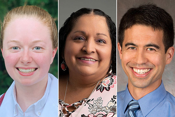 Medical student Amelia Baltes and faculty members Patricia Téllez‑Giron Salazar, MD and Jonathan Takahashi, MD, MPH.